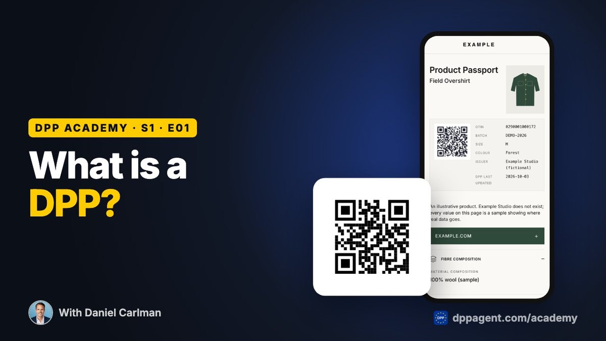 DPP Academy episode “What is a Digital Product Passport, and why?” on Digital Product Passports