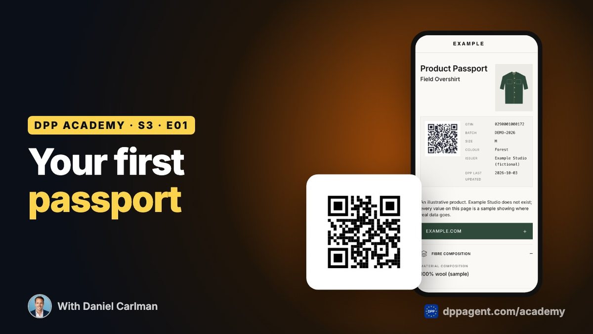 DPP Academy episode “Getting started” on Digital Product Passports