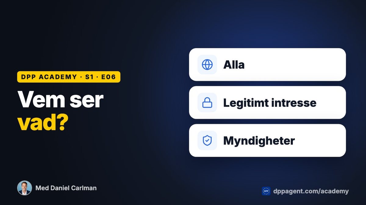 DPP Academy-avsnittet ”Vem som ser vad” om digitala produktpass