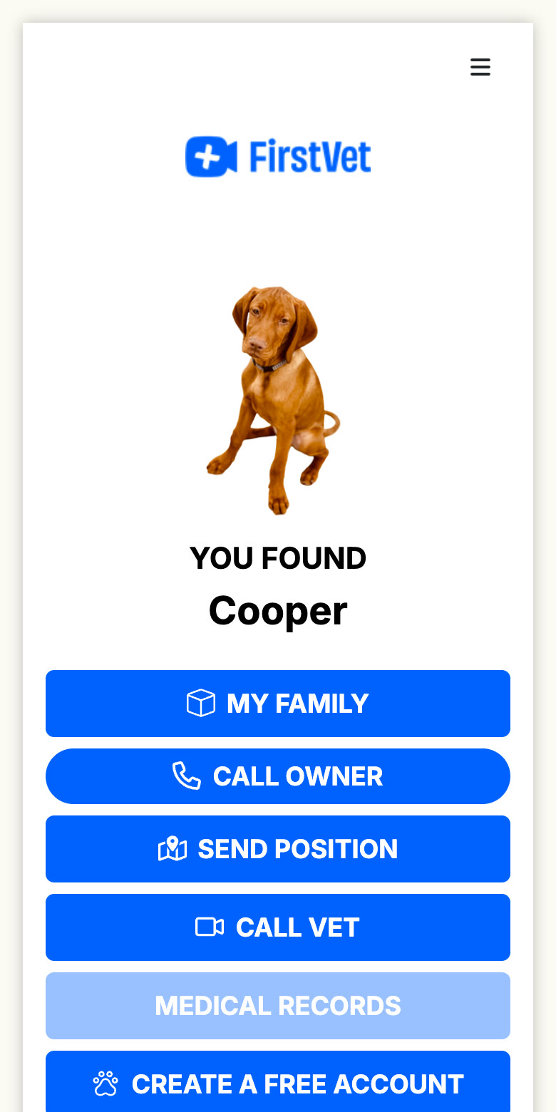 Screenshot: Firstvet