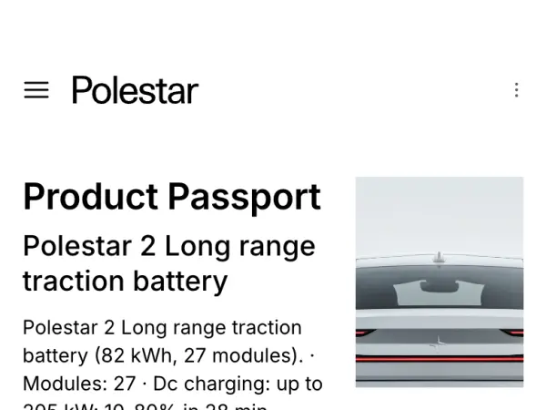 Screenshot: Polestar