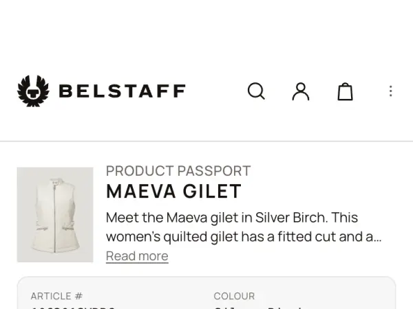Screenshot: Belstaff