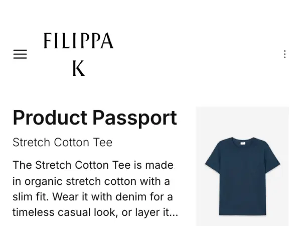 Screenshot: Filippa K